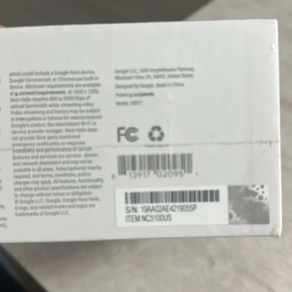 ⚡️Google Nest Hello Video Doorbell  Black - Picture 4 of 4